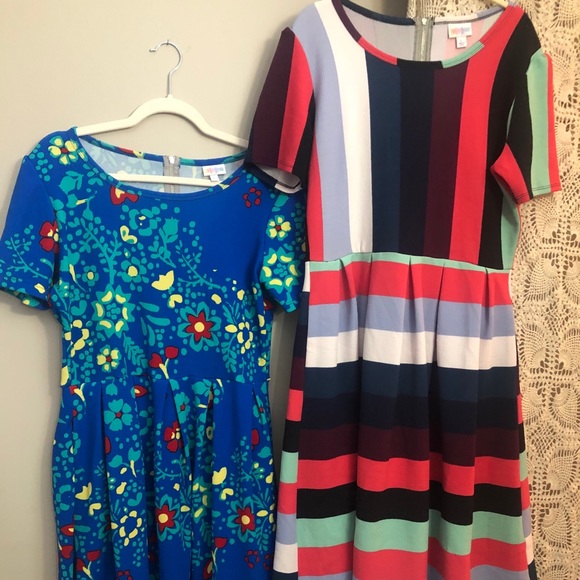 LuLaRoe Dresses & Skirts - 2 LuLaRoe LLR Amelia Dresses ‼️pockets‼️